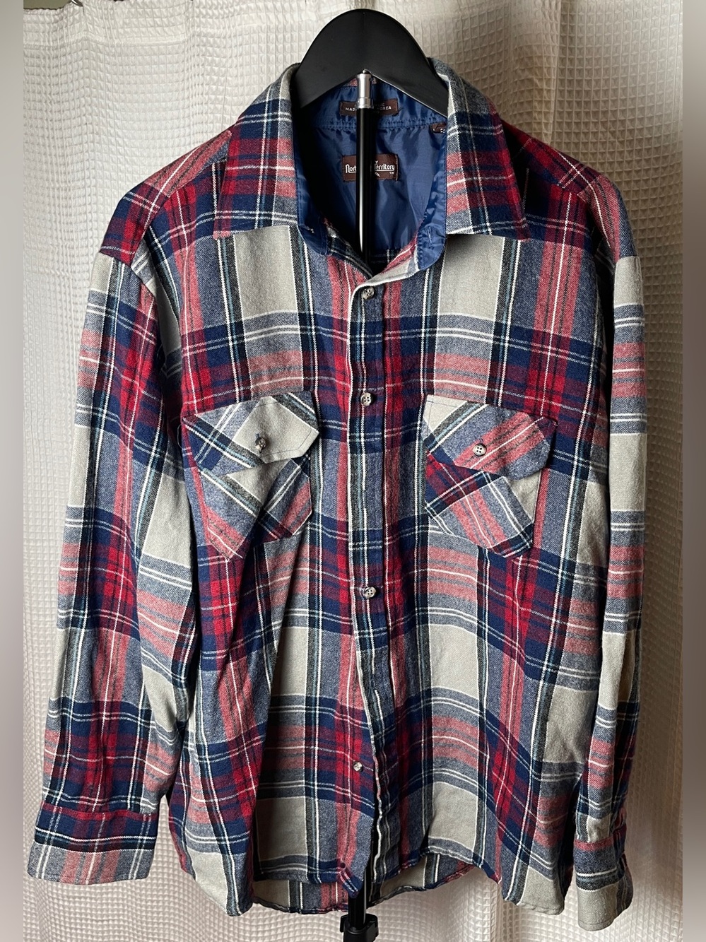 Vintage Northwest Territory Red Plaid Flannel Shirt/Jacket men's size XL